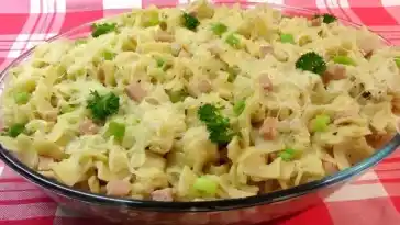 Schinken Sahne Nudelpfanne