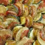 Tian von Gemüse und Mozzarella mit Thermomix