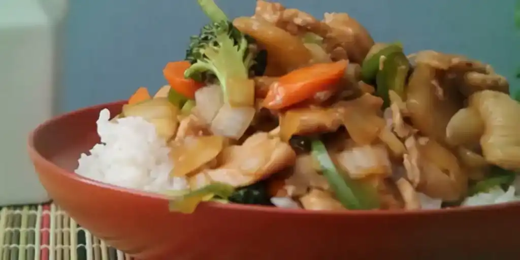 Gemüsepfanne mit Frischkäse Sauce