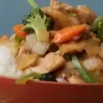 gemüsepfanne mit frischkäse sauce