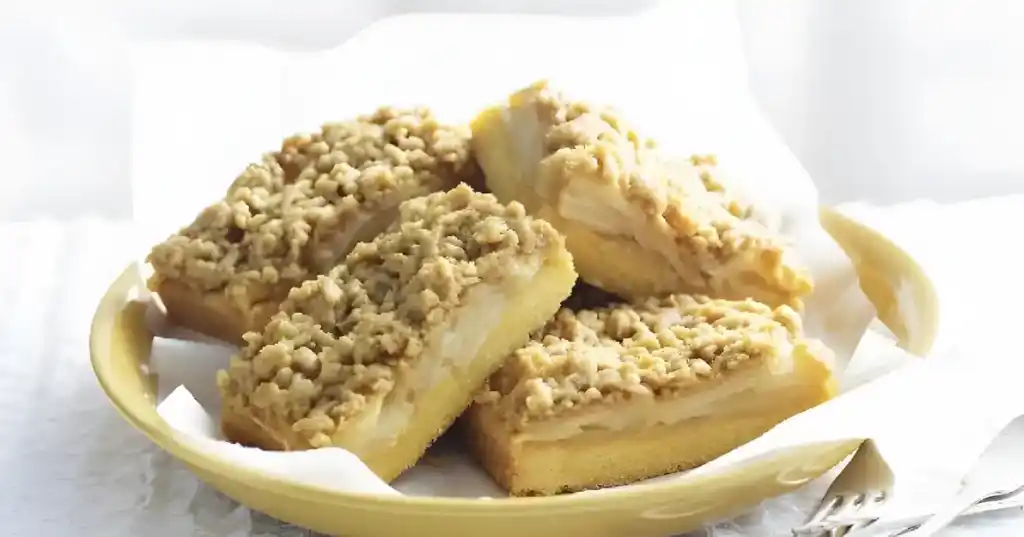 Apfel-Streusel-Kuchen mit Mürbeteig vom Blech