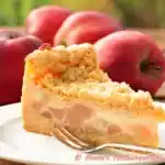 Apfelkuchen mit Puddingfüllung