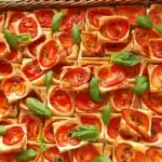 Blaetterteig Tomaten Quadrate W2xEX 2x