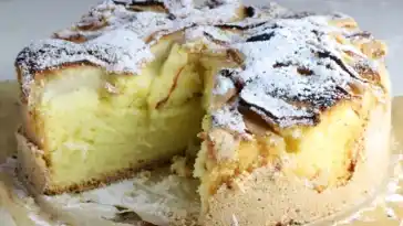 Blitz Apfelkuchen in 10 Minuten bereit zum Backen