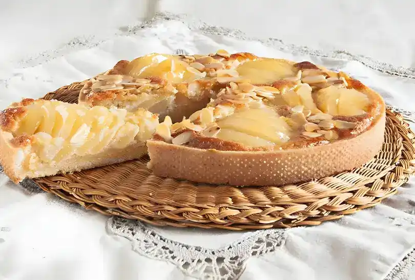 Bourdaloue-Mandel-Birnen-Tarte
