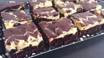 Verlockende Brownies mit Frischkäse-Marmorierung