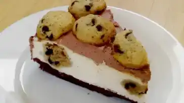Schokoladen-Chip-Keks-Teig-Käsekuchen