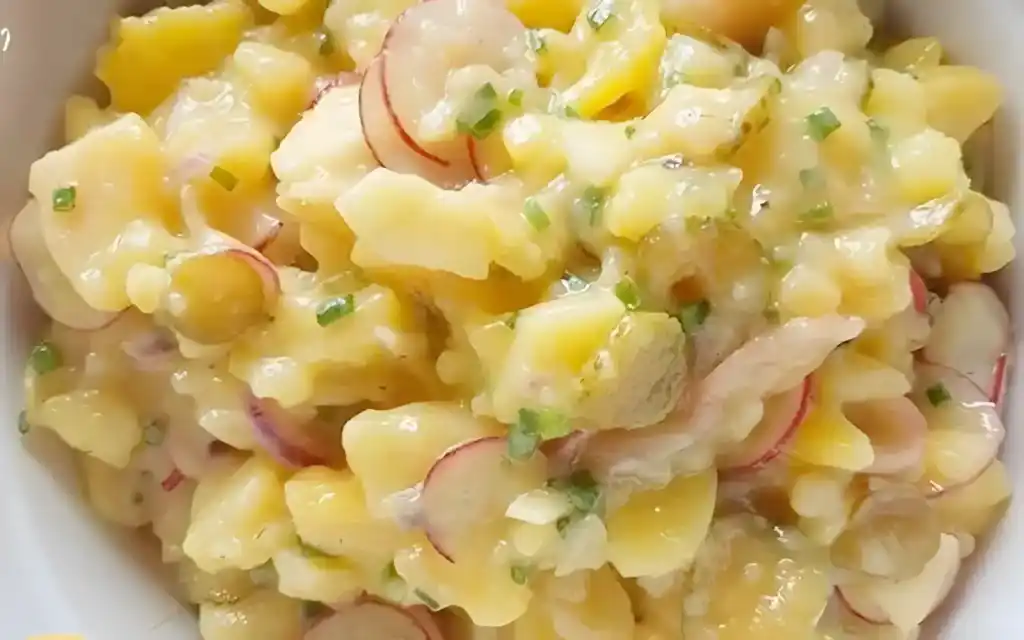 Frischer Kartoffelsalat zum Abnehmen ohne Schnickschnack