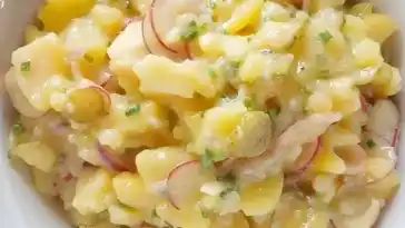 Frischer Kartoffelsalat zum Abnehmen ohne Schnickschnack