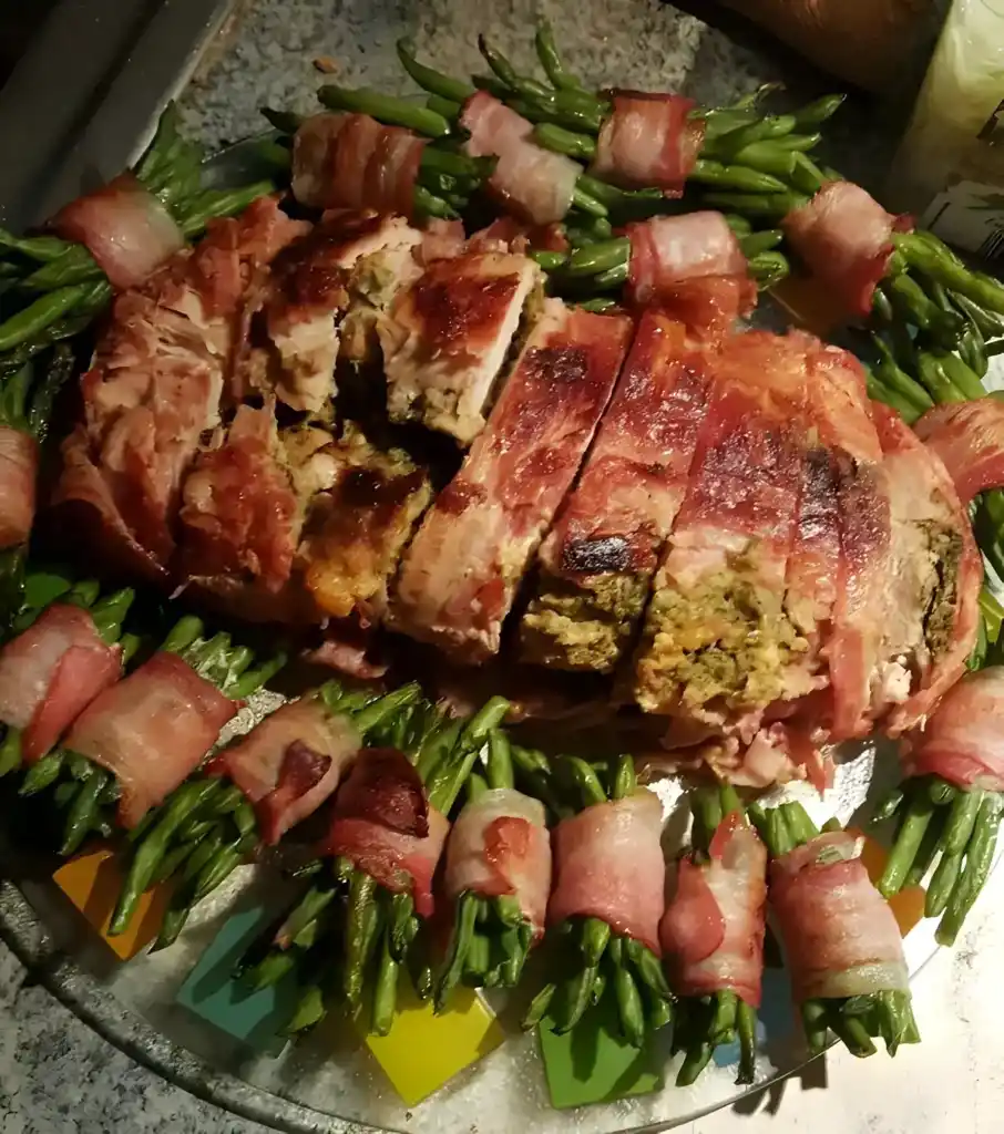 Gefüllter Putenrollbraten vom Grill