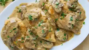 Hähnchen mit Senf und Pilzen