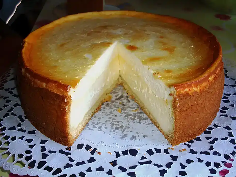 Käsekuchen mit 2 Schichten