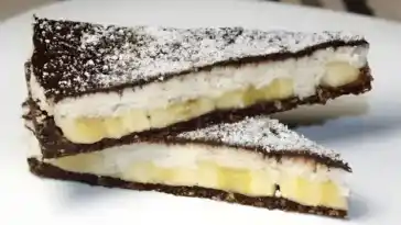 Kokos-Bananen-Torta ohne Zucker und Braten