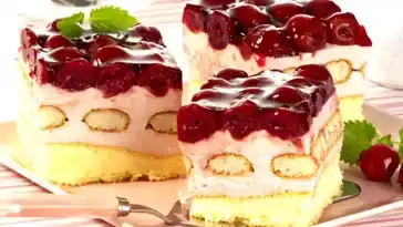 Leichte Kirsch-Tiramisu-Torte