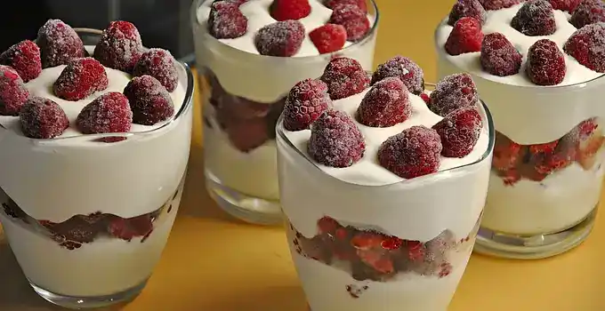 Mascarpone – Himbeer – Quark Dessert