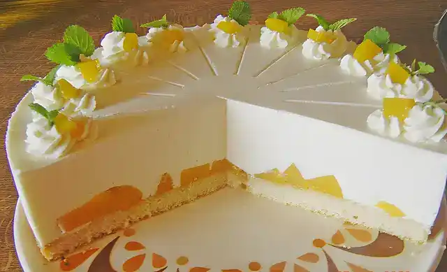 Pfirsich Quark Sahne Torte