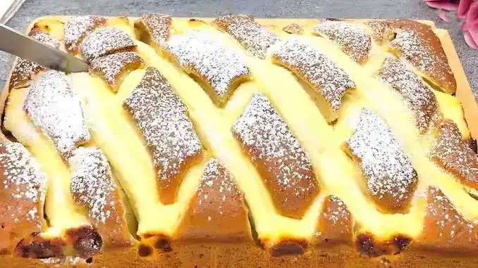 Quarkkuchen vom Blech, macht unglaublich süchtig!