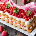Erdbeer-Tiramisu mit Gebäckcreme ohne Eier