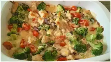Fitness Hähnchen-Brokkoli-Auflauf