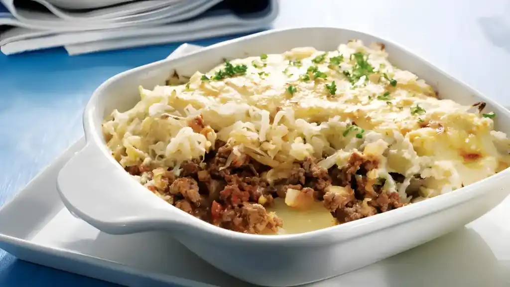 Hackfleisch-Sauerkraut-Auflauf