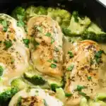 Hühnchenfilet in Erdnuss-Coriander Soße mit Brokkoli