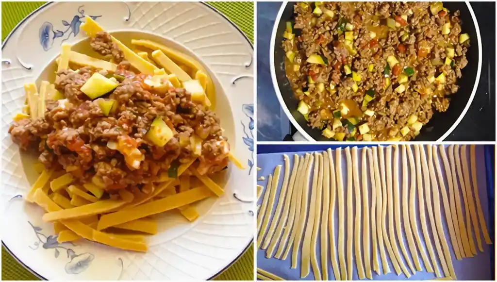 Leckere Low-Carb-Nudeln mit herzhafter Hack-Tomaten-Soße