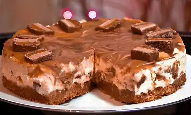 Verlockender Mars Bar Cheesecake