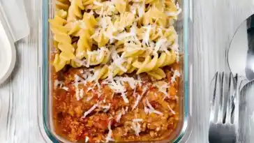 Nudeln mit Bolognese – Meal Prep