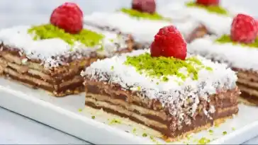 Pudding-Kekskuchen ohne Backen