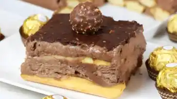 Rocher Torte ohne Backen mit nur 8 Zutaten