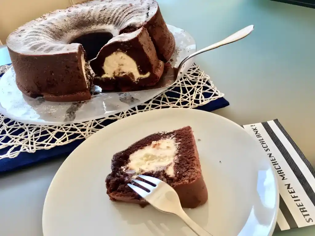 Schokokuchen mit Cheesecakefüllung
