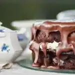 Schokoladenkuchen mit Vollmilchschokolade