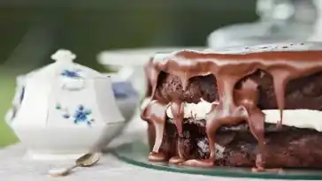 Schokoladenkuchen mit Vollmilchschokolade