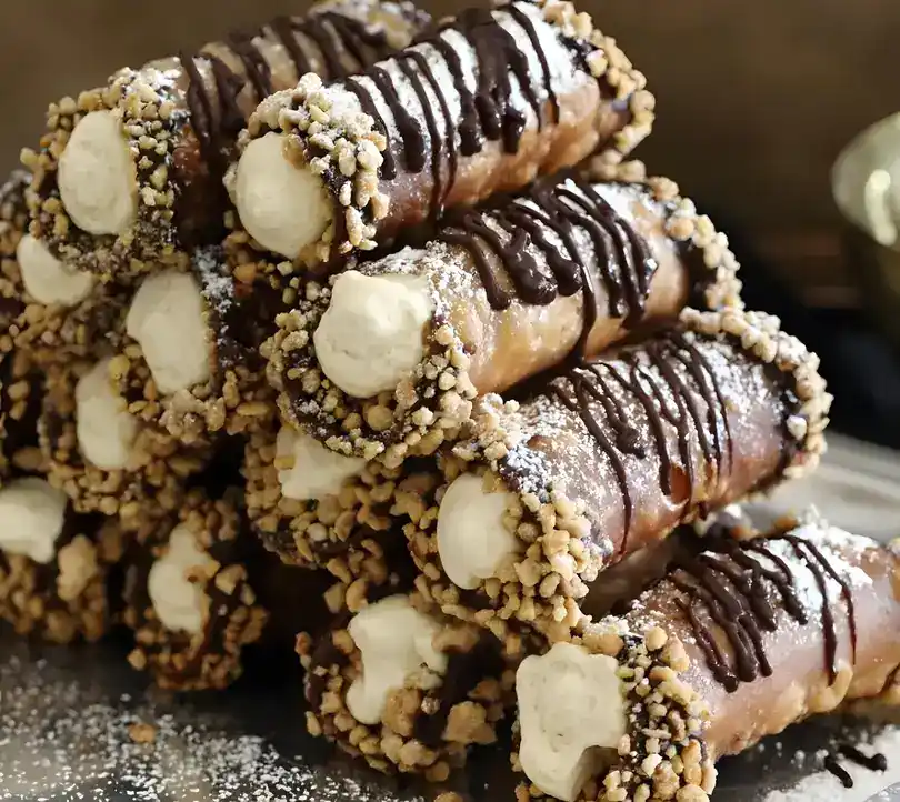 Sizilianische Cannoli mit Mascarpone und Haselnüssen