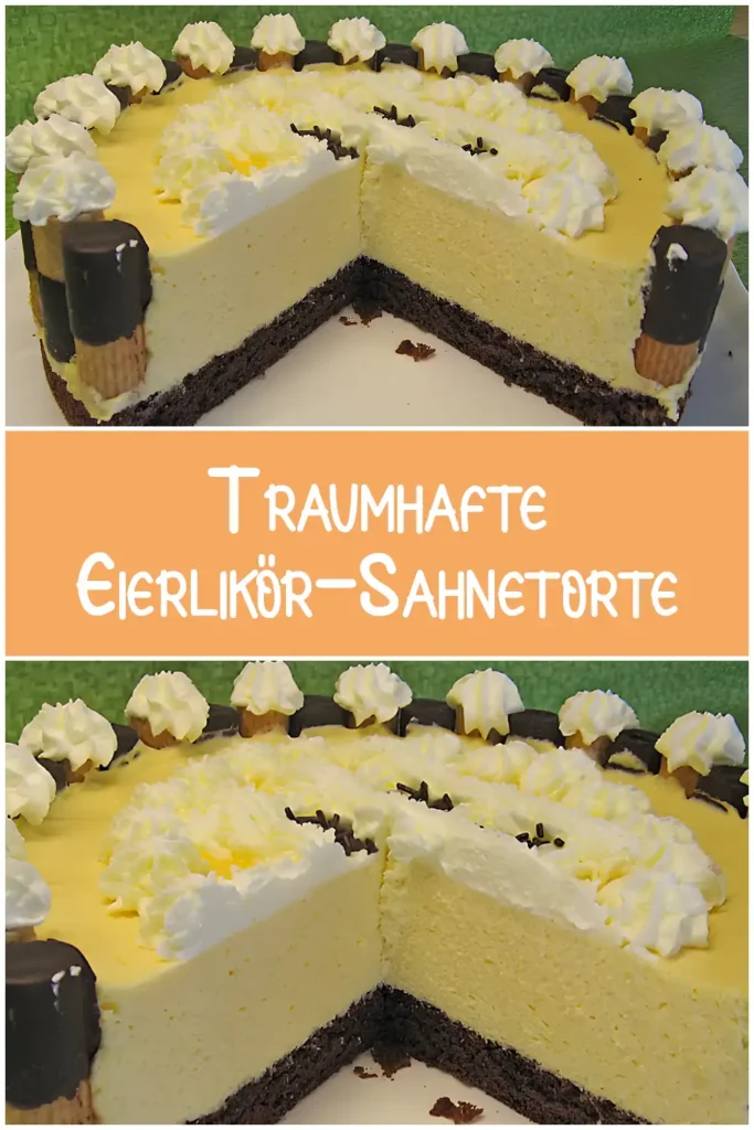 Traumhafte Eierlikor Sahnetorte