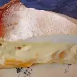 Vanille Käsekuchen mit Pfirsichen