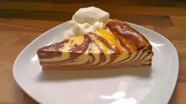 Zebra-Käsekuchen ohne Boden: Eine Köstlichkeit für Genießer