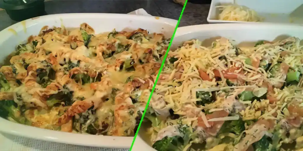 Brokkoli-Räucherlachs-Gratin