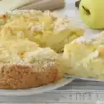 Apfel Streuselkuchen mit Pudding