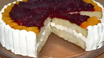 Cranberry Torte mit Mandarinen