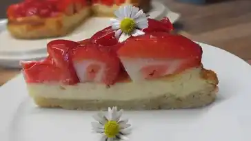 Erdbeer-Käsekuchen-Schnitten