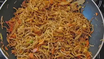 Hackfleischpfanne mit Glasnudeln