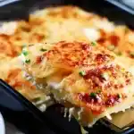 Leckeres Kartoffelgratin mit Zwiebeln