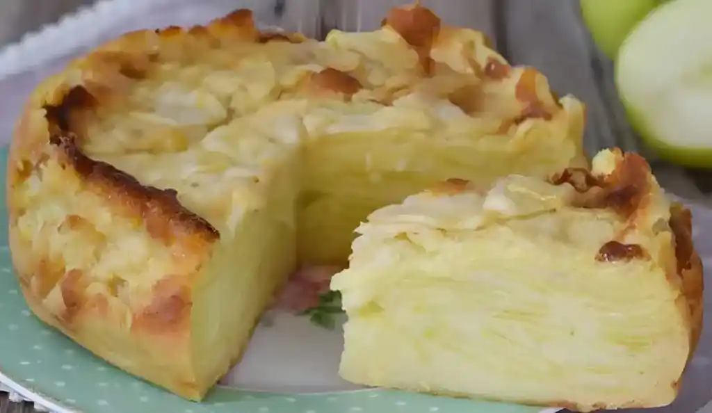 Schneller und Einfacher Unsichtbarer Apfelkuchen