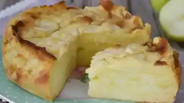 Schneller und Einfacher Unsichtbarer Apfelkuchen
