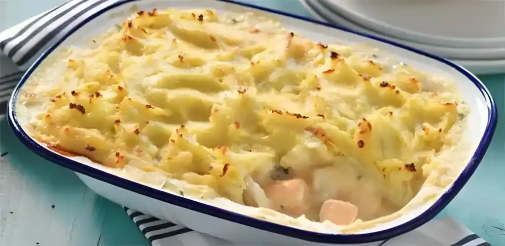Shepherd’s Pie mit Garnelen und Lachs