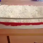 Spaghetti-Eis-Dessert ohne Eis