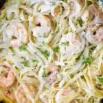 Spaghetti-Garnelen mit Thermomix-Creme