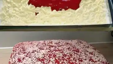 Spaghettieis Blechkuchen
