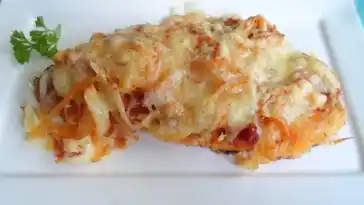 Überbackene Schweineschnitzel aus dem Backofen